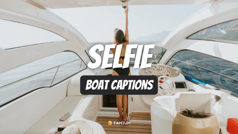 Boat Selfie Captions for Instagram